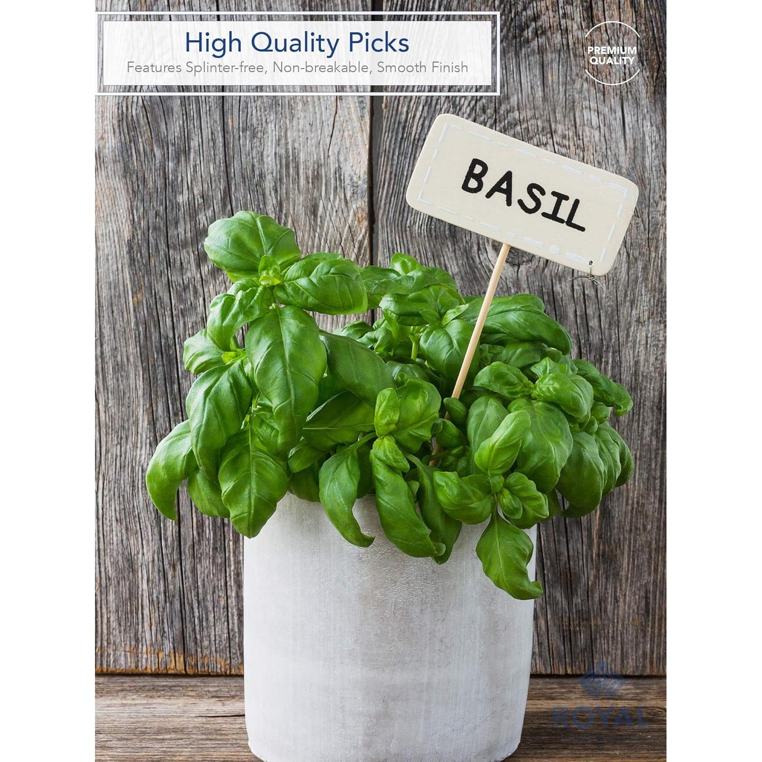 Estacas de Madera de Bambú Royal Imports 30.48 cm - 25 Pcs