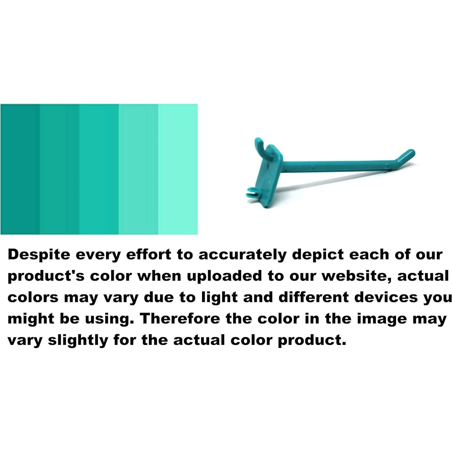 Ganchos de Plástico Teal 5 cm JSP Manufacturing - 25 Unidades