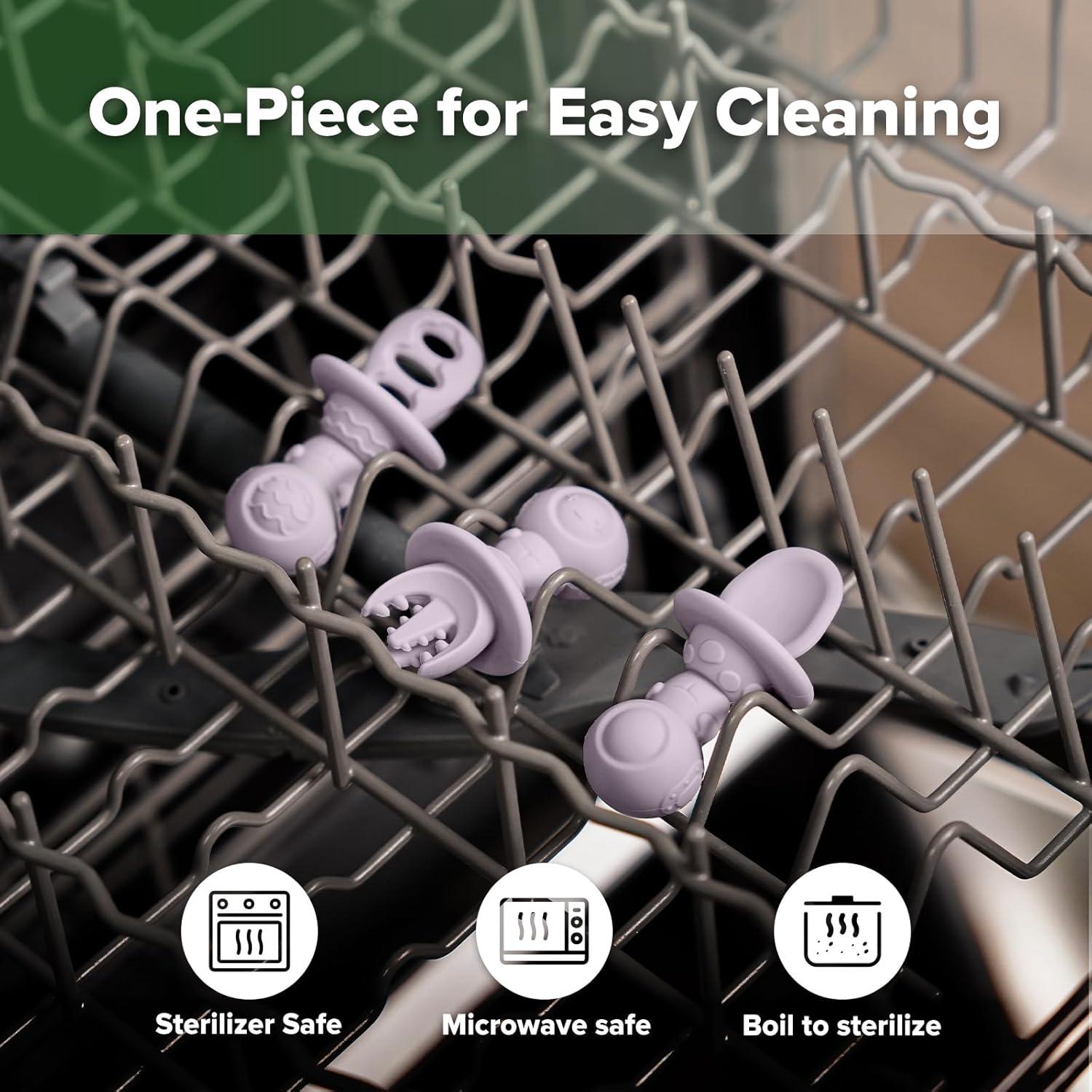 Juego de Cubiertos de Silicona Haakaa Astronauta 3 Piezas