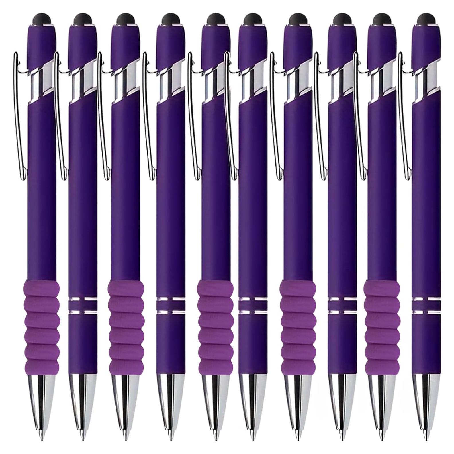 Bolígrafos 2 en 1 GINCEVHY Punta Fina 0.5mm Tinta Negra - 10 Pcs