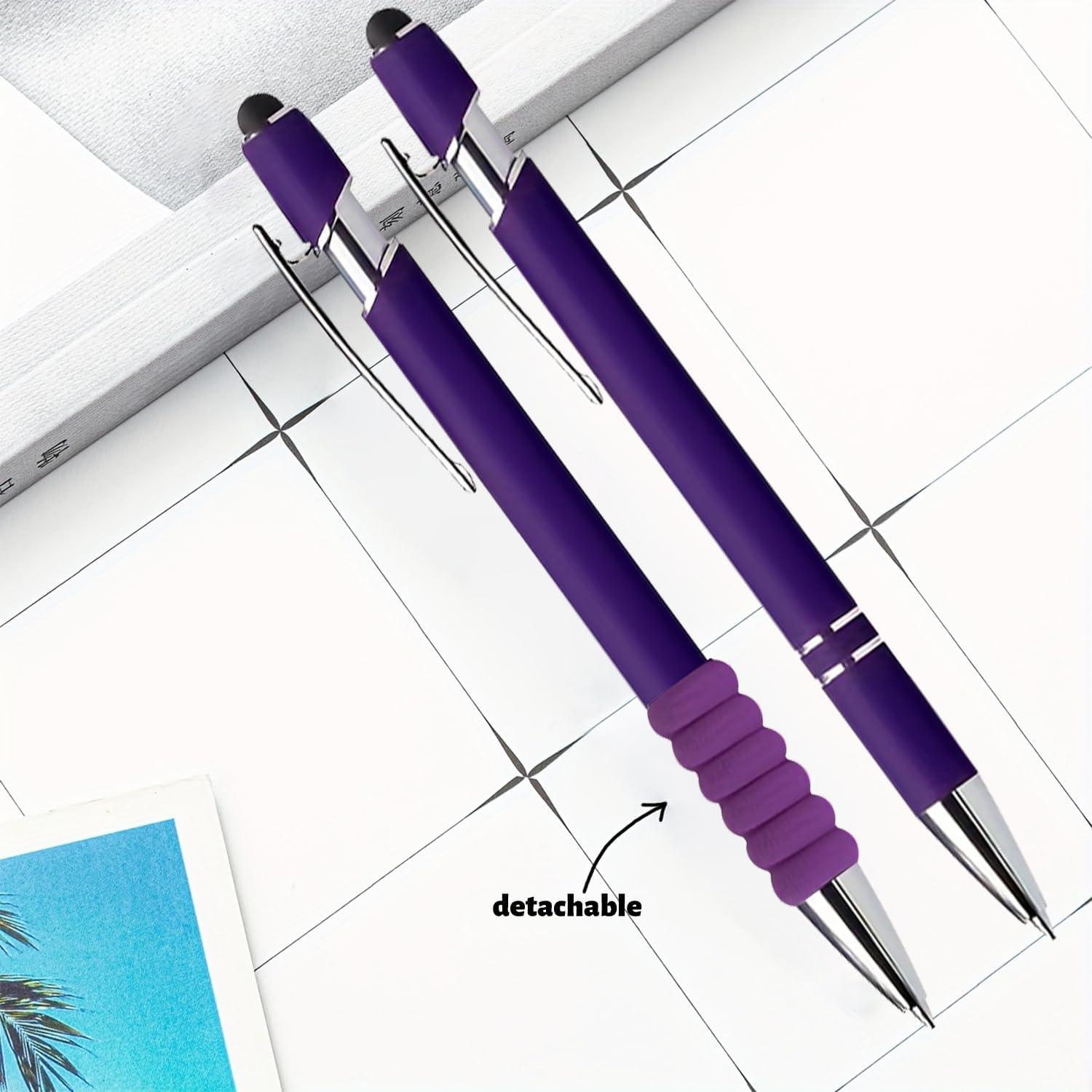 Bolígrafos 2 en 1 GINCEVHY Punta Fina 0.5mm Tinta Negra - 10 Pcs