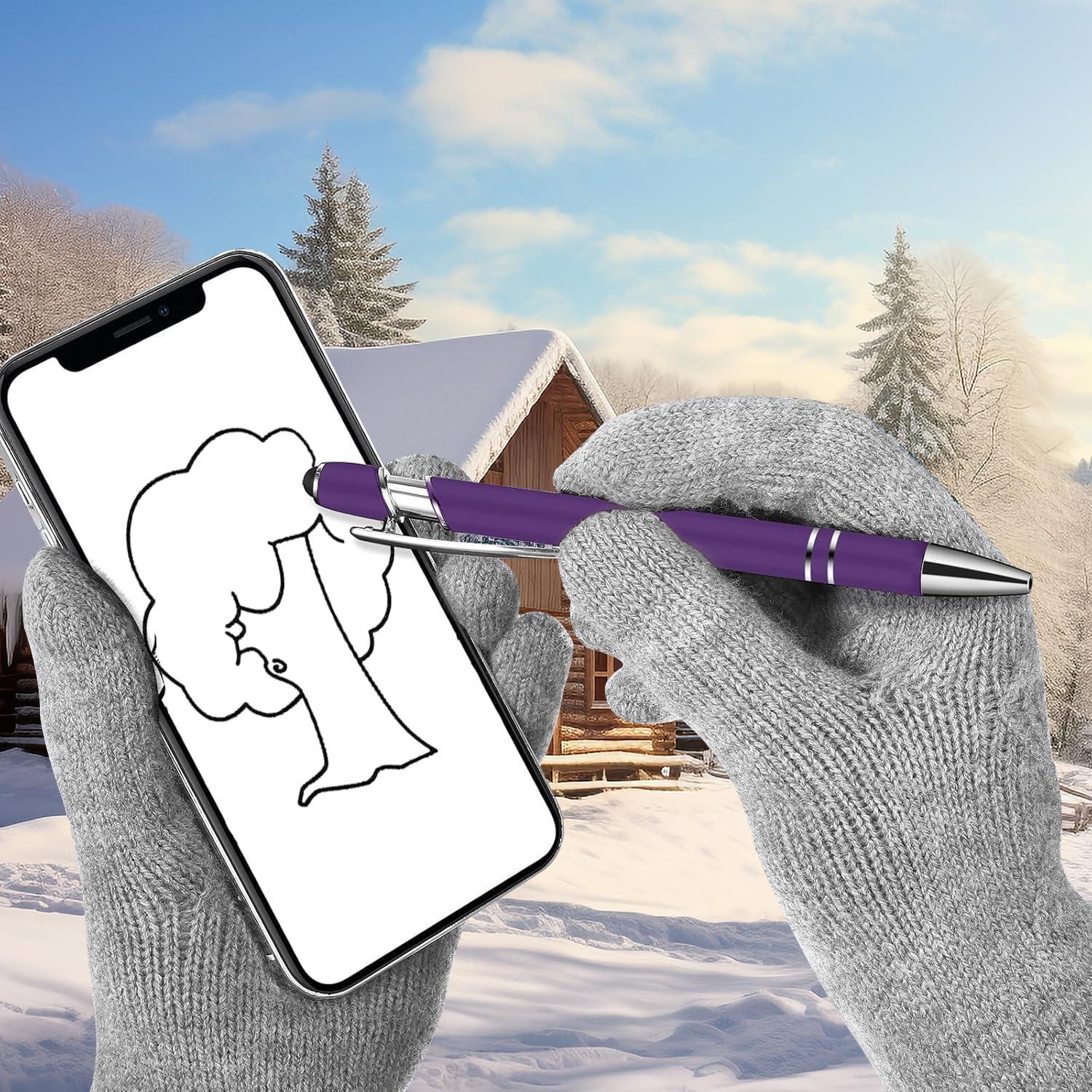 Bolígrafos 2 en 1 GINCEVHY Punta Fina 0.5mm Tinta Negra - 10 Pcs