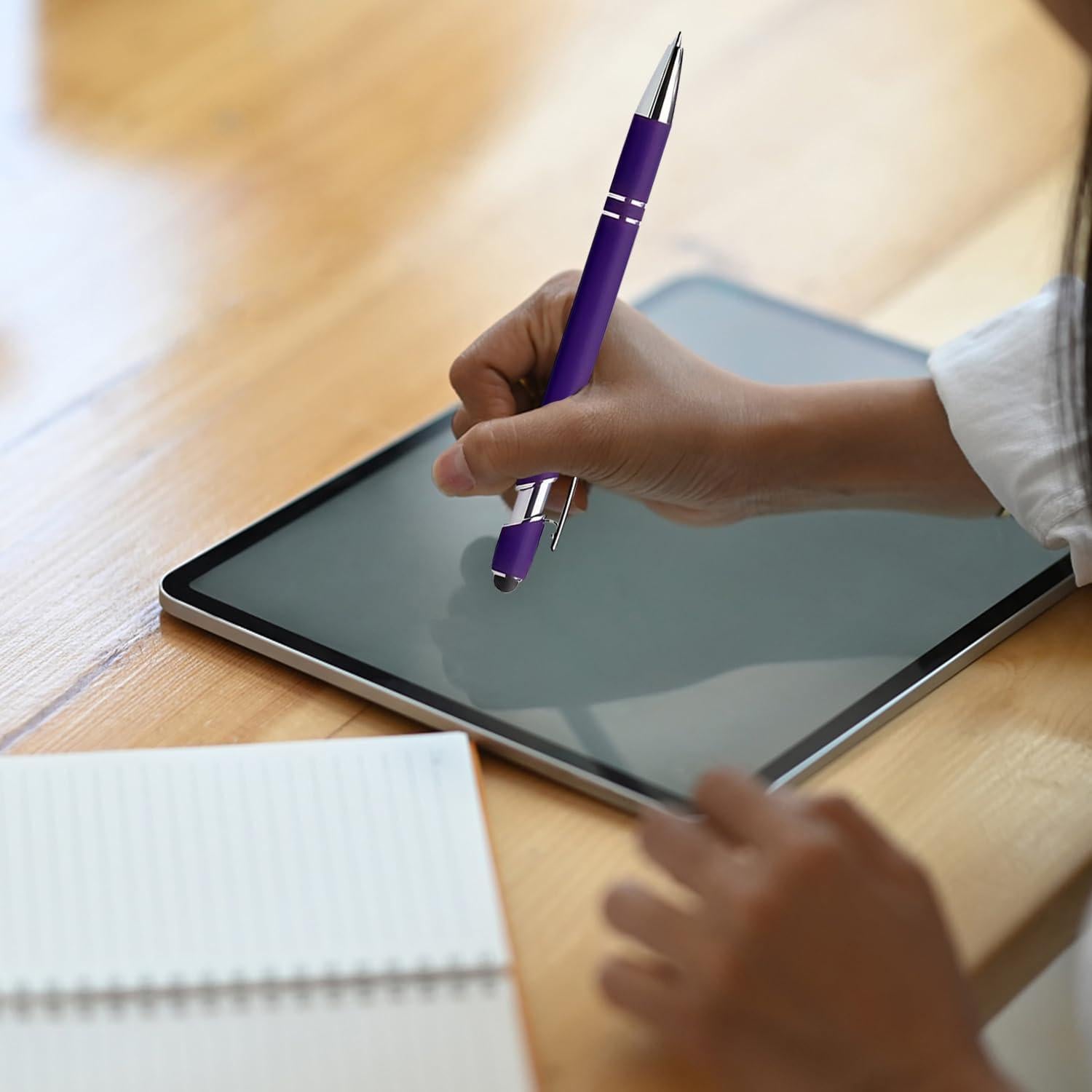 Bolígrafos 2 en 1 GINCEVHY Punta Fina 0.5mm Tinta Negra - 10 Pcs