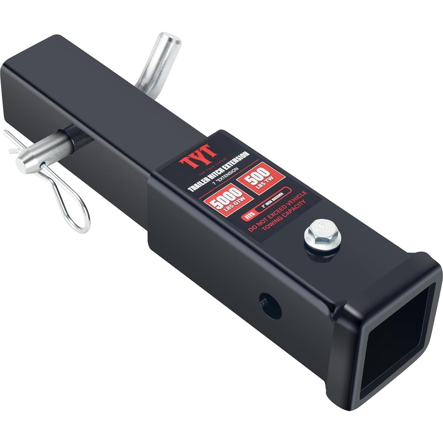 Extensor de tubo de enganche TYT 7" (17.78 cm) 5000 lbs