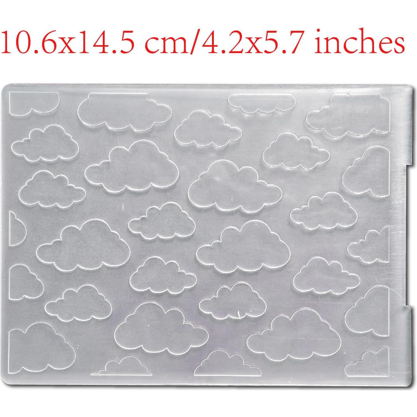 Carpeta de Relieve Nubes DIYology 10.6x14.5 cm para Manualidades