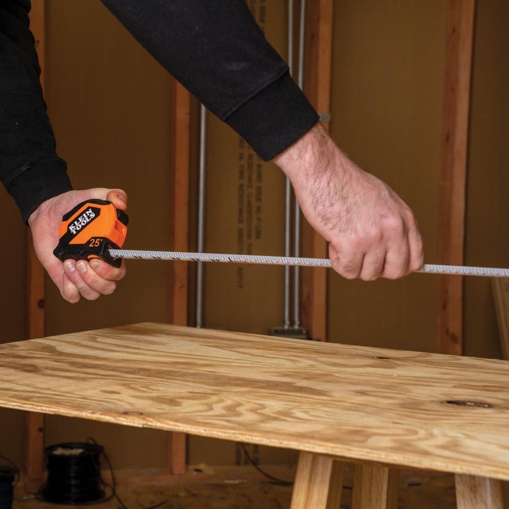 Cinta Métrica Klein Tools 9525 Doble Gancho 7.6 m