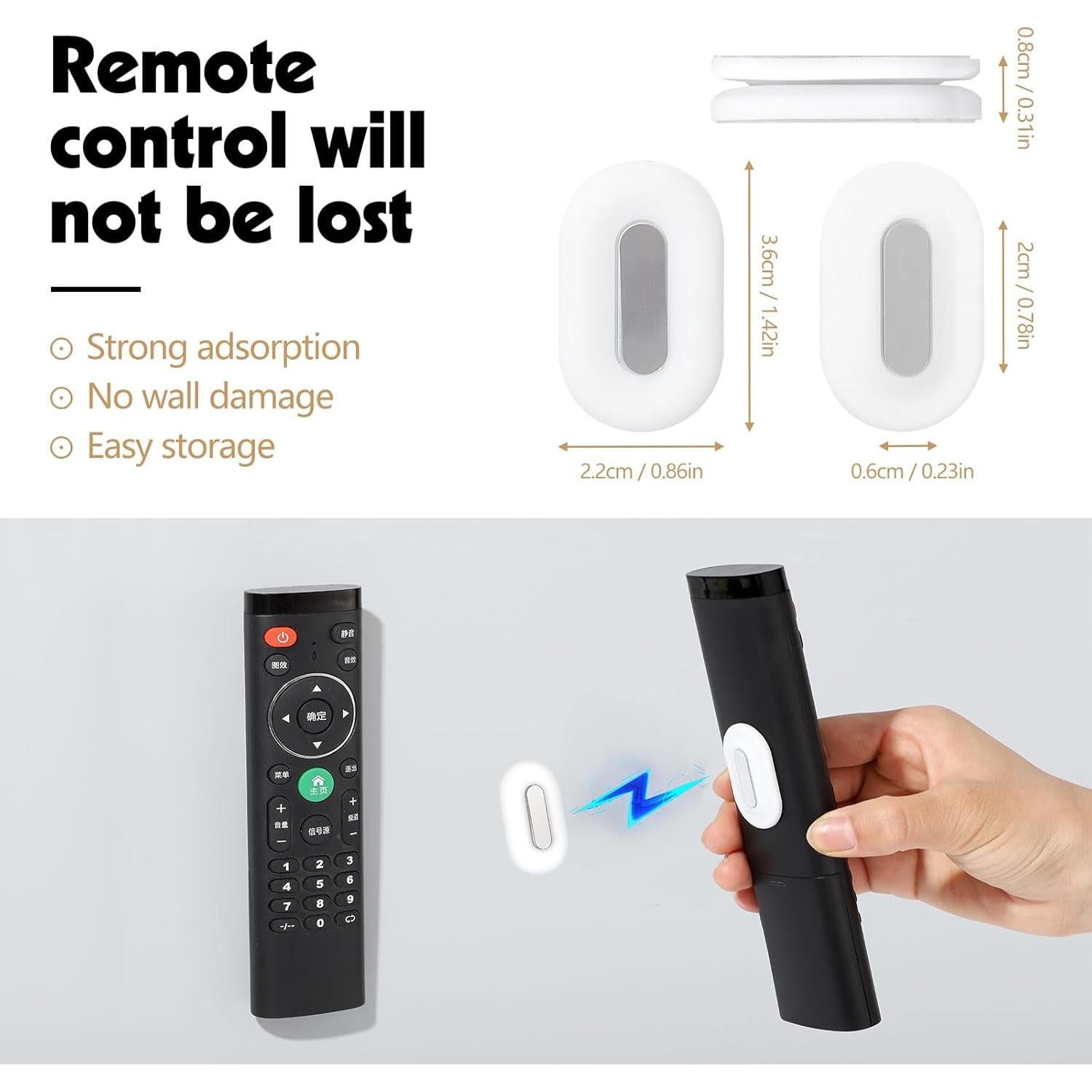 Soporte Magnético para Control Remoto Thboxes Montaje en Pared