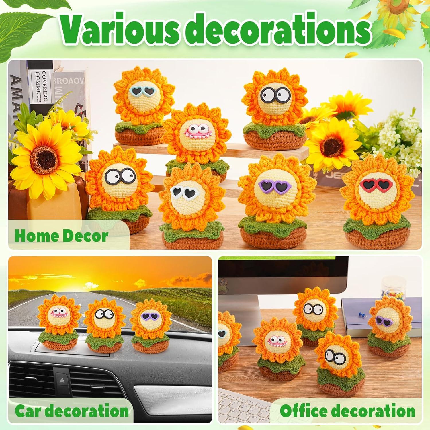 Kit de Crochet WILSHIN para Principiantes - Girasol con Tutoriales