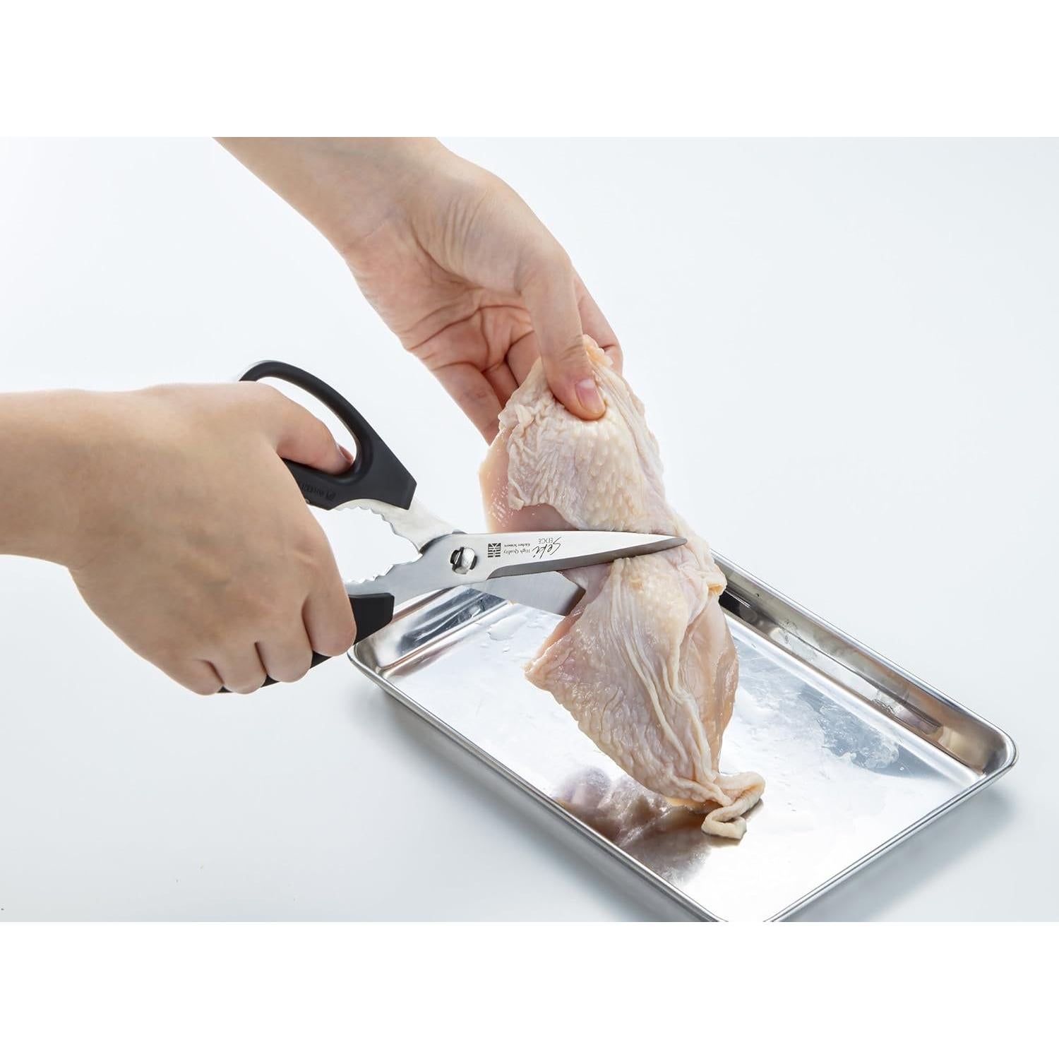 Tijeras de cocina Green Bell SJ-K100, acero inoxidable, 20.9 cm