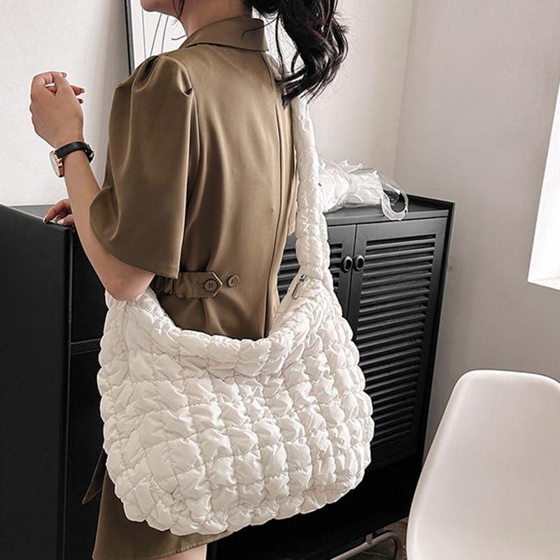 Bolso de Mano Brillante Simcat para Mujeres - Negro - 38x10x33 cm