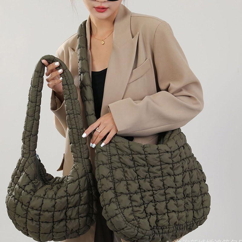 Bolso de Mano Brillante Simcat para Mujeres - Negro - 38x10x33 cm