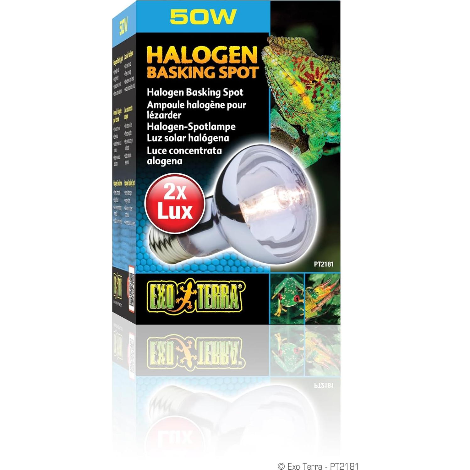 Lámpara Halógena Exo Terra Sun Glo 50W para Reptiles