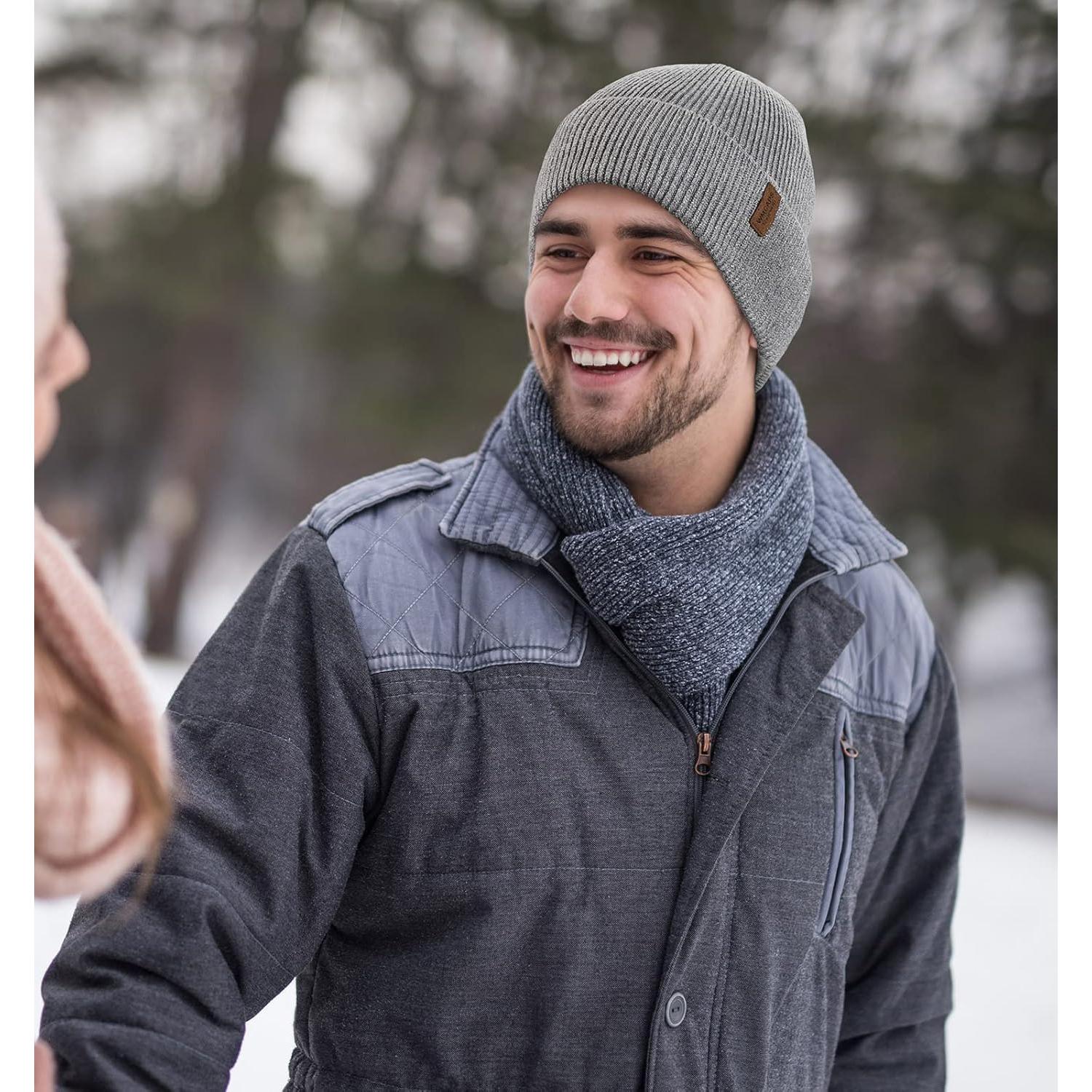 Gorro de invierno Wmcaps unisex forro polar verde militar