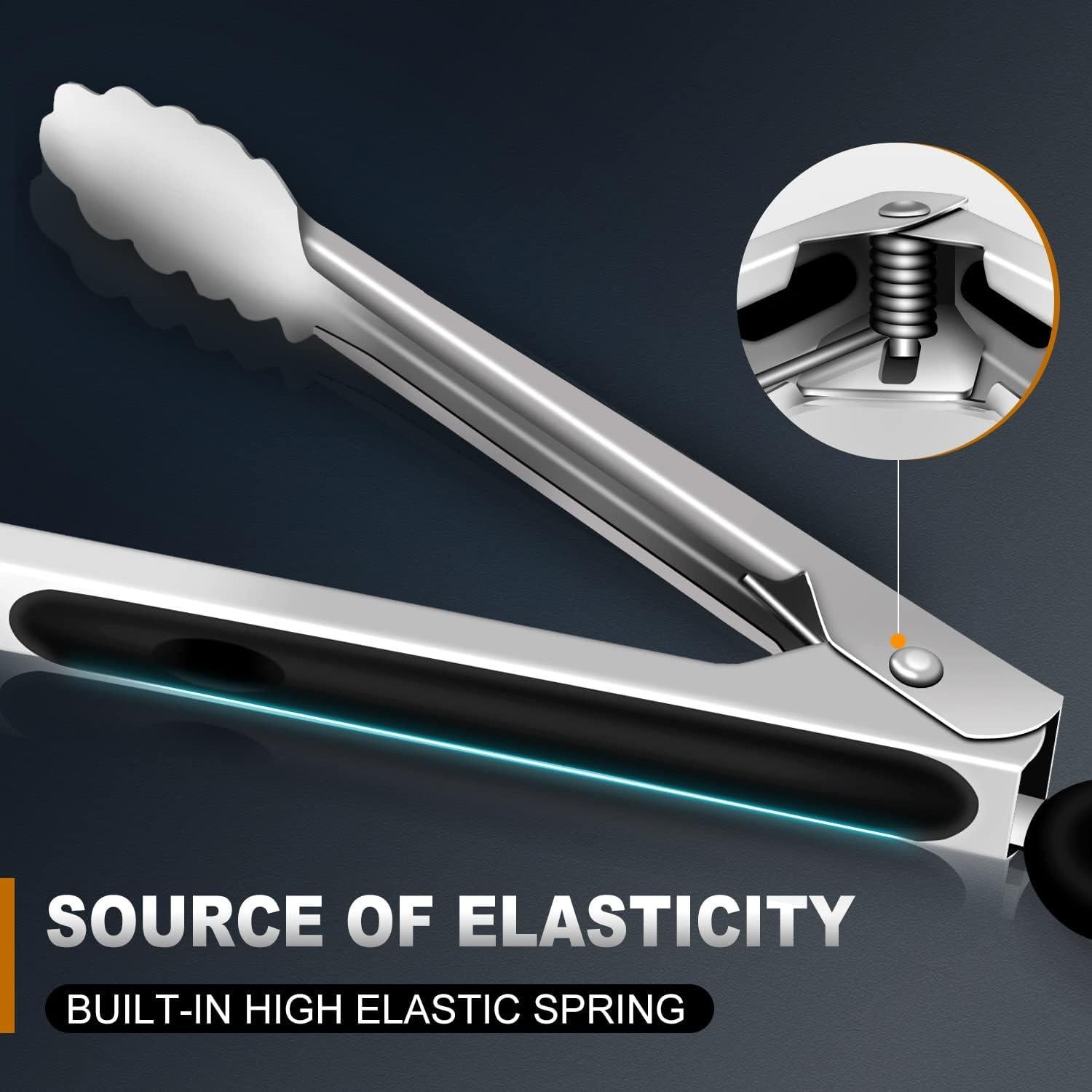 Pinzas de Cocina Eddeas 17.8 cm Acero Inoxidable Antideslizante