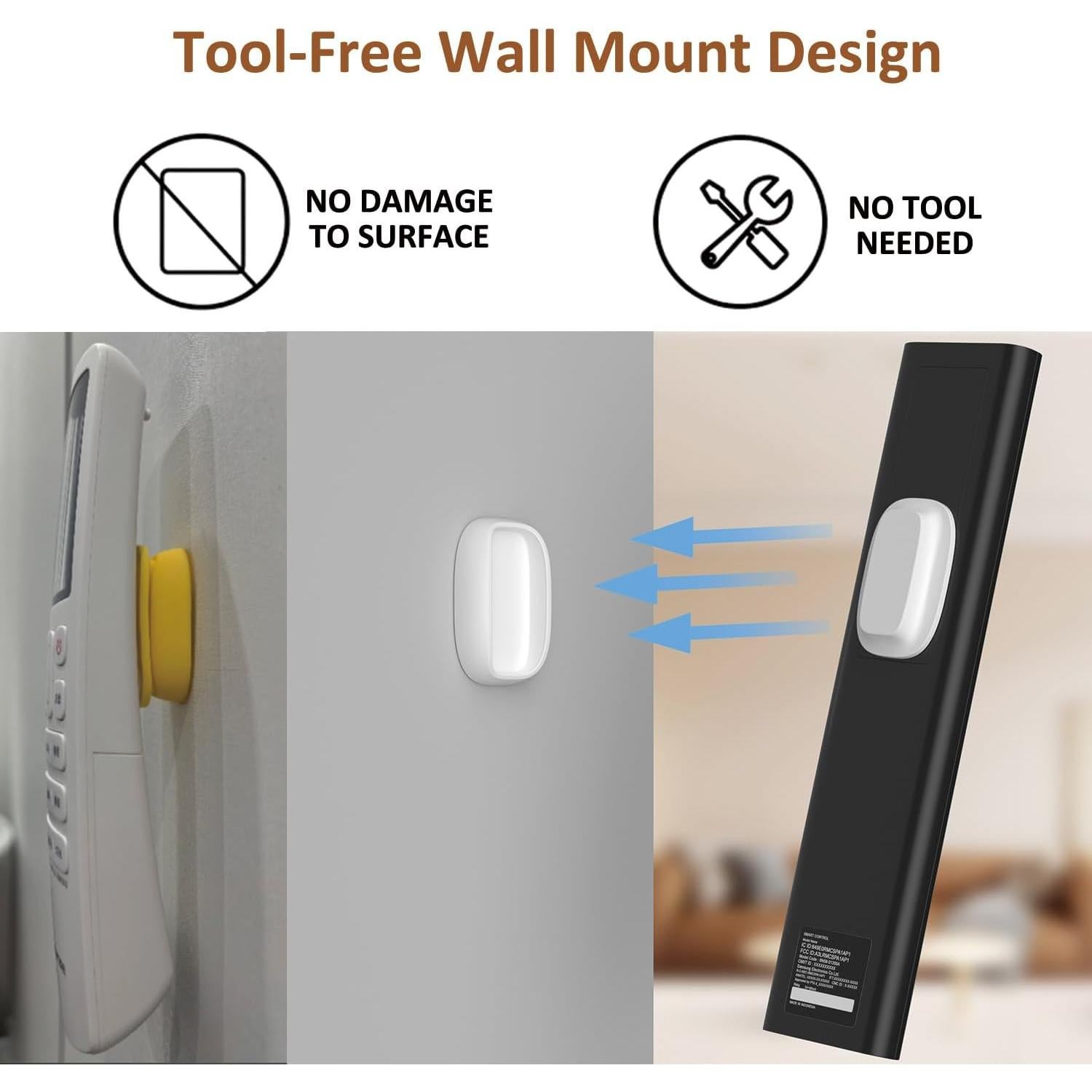 Soporte Magnético para Control Remoto Tiizze - 4 Piezas