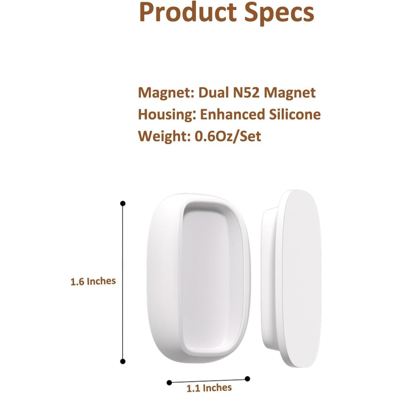 Soporte Magnético para Control Remoto Tiizze - 4 Piezas