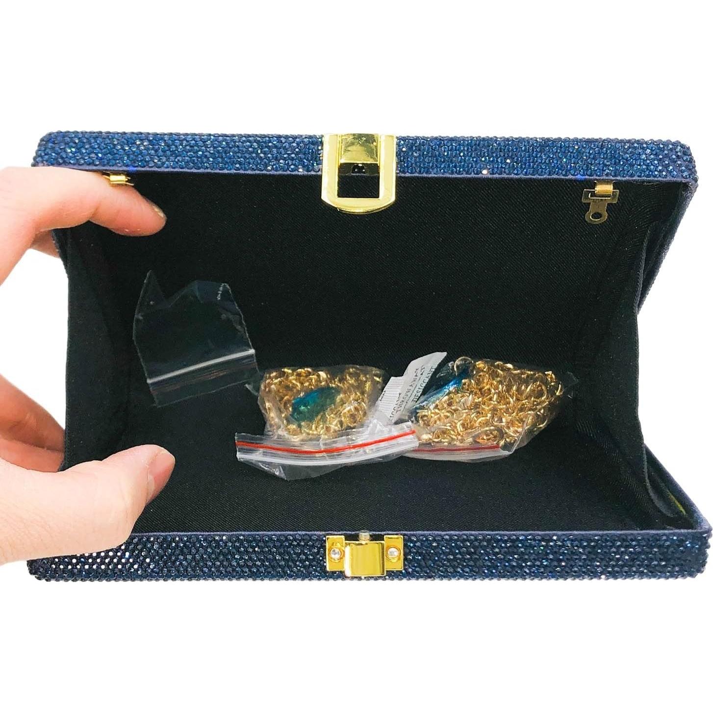 Clutch de Cristal Boutique De FGG Pasaporte Americano Mini