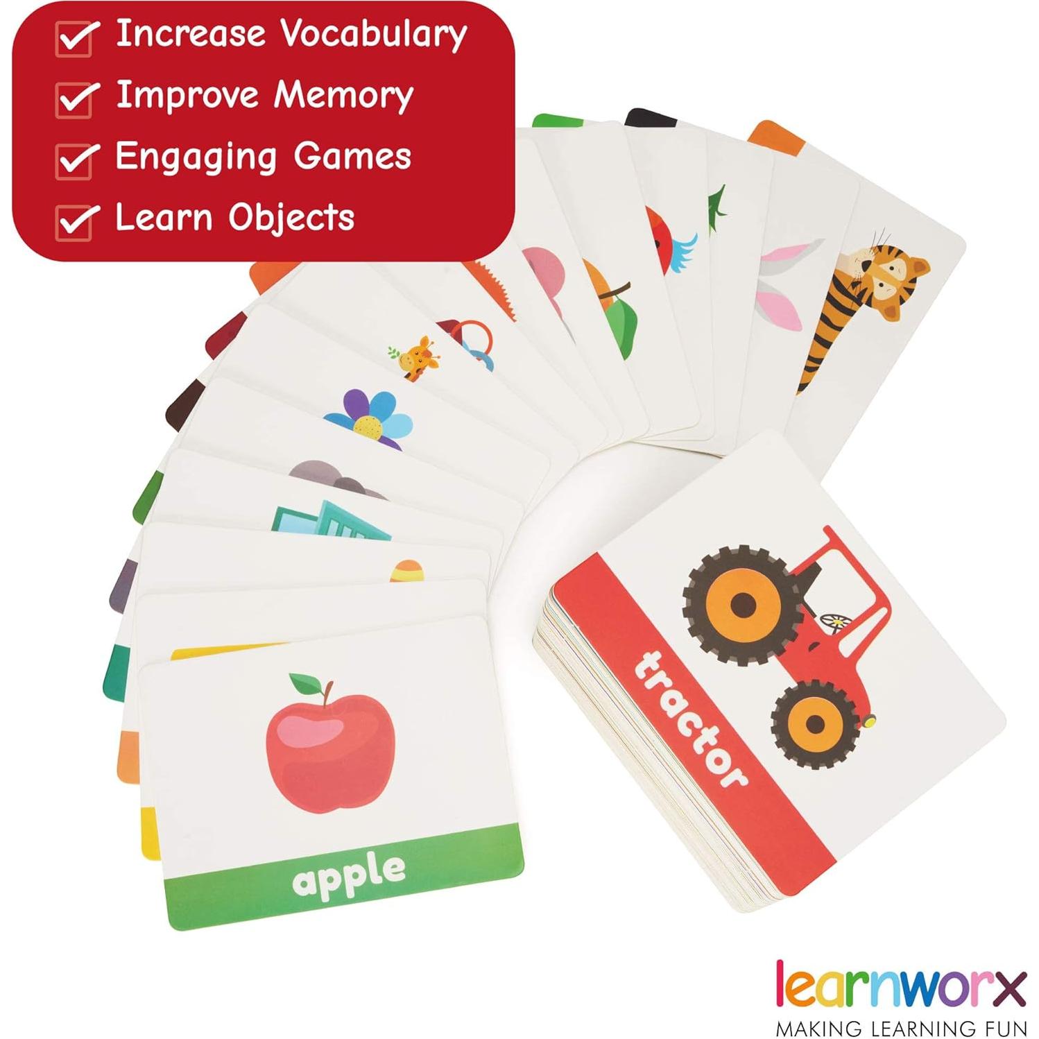 Tarjetas Didácticas LearnWorx 101 para Bebés 1-3 Años
