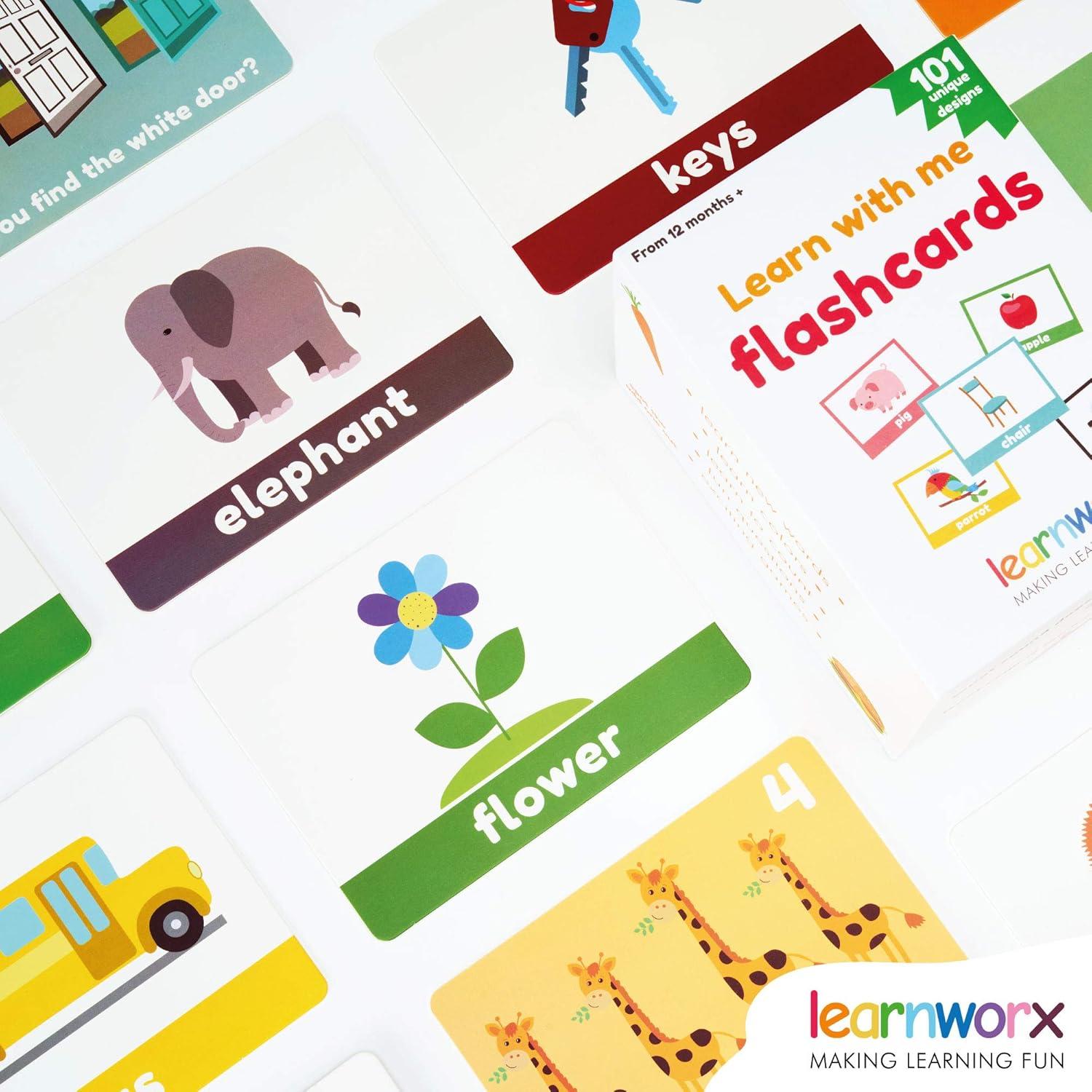 Tarjetas Didácticas LearnWorx 101 para Bebés 1-3 Años