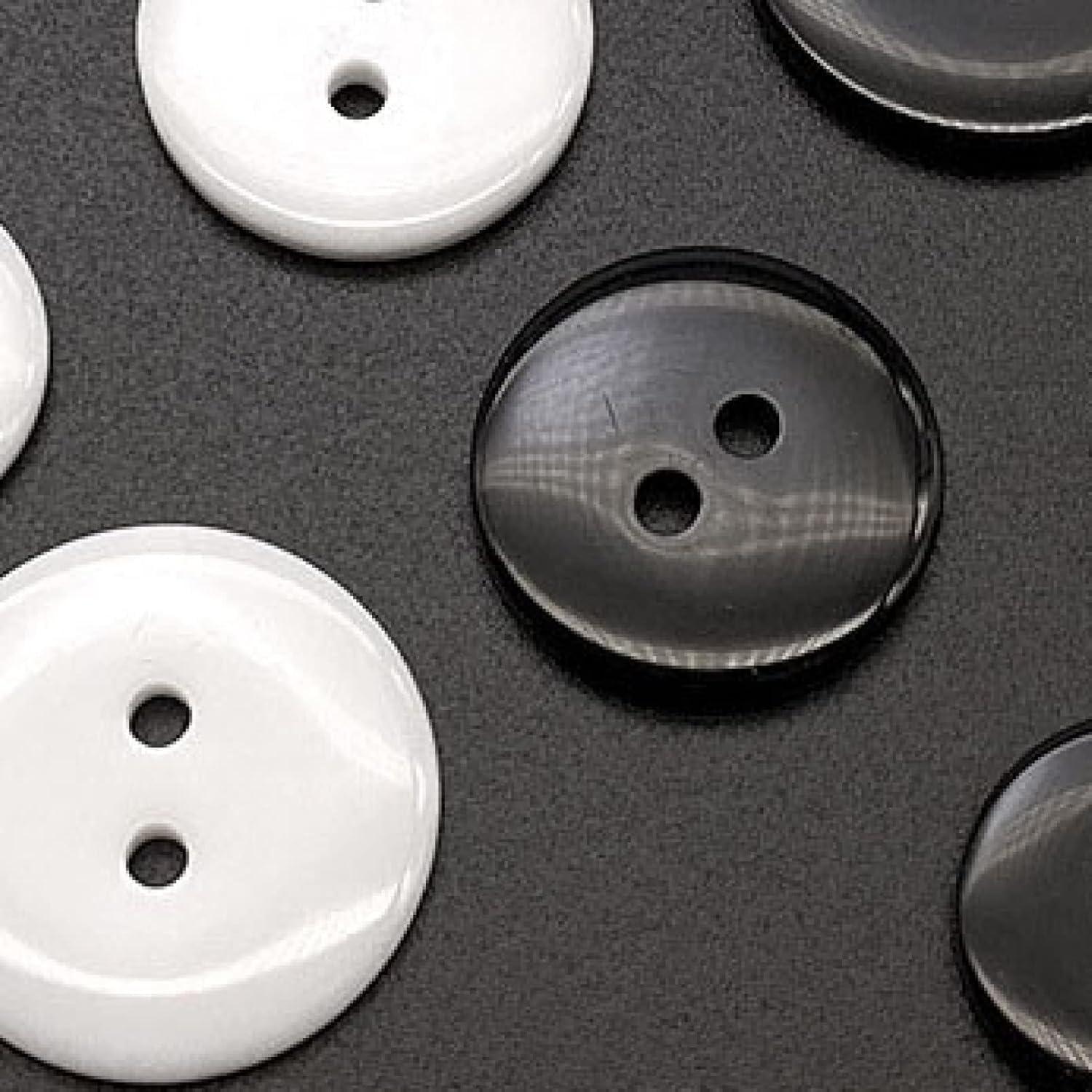 Botones de Madera Negros para Costura HC Heart - 4 Agujeros