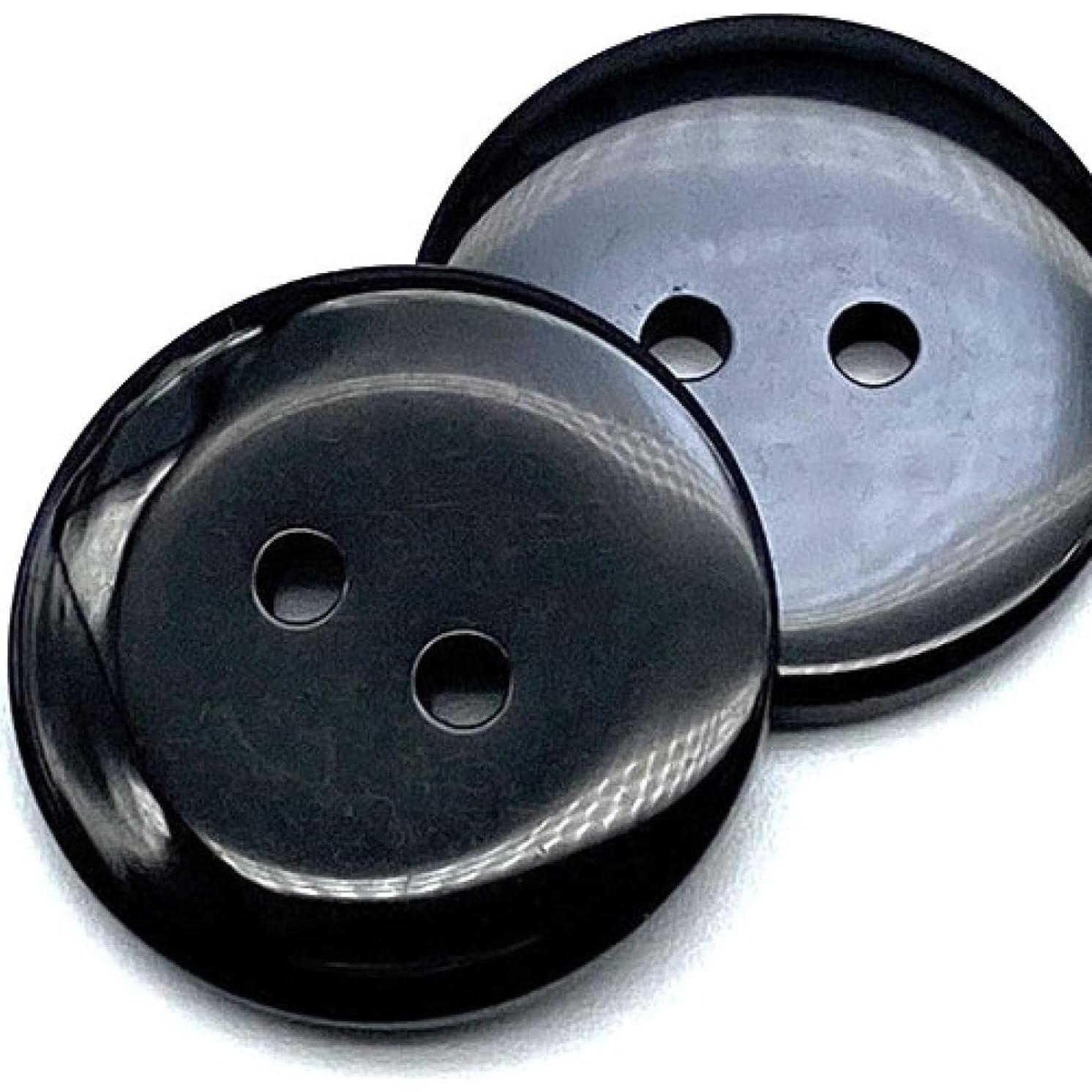 Botones de Madera Negros para Costura HC Heart - 4 Agujeros