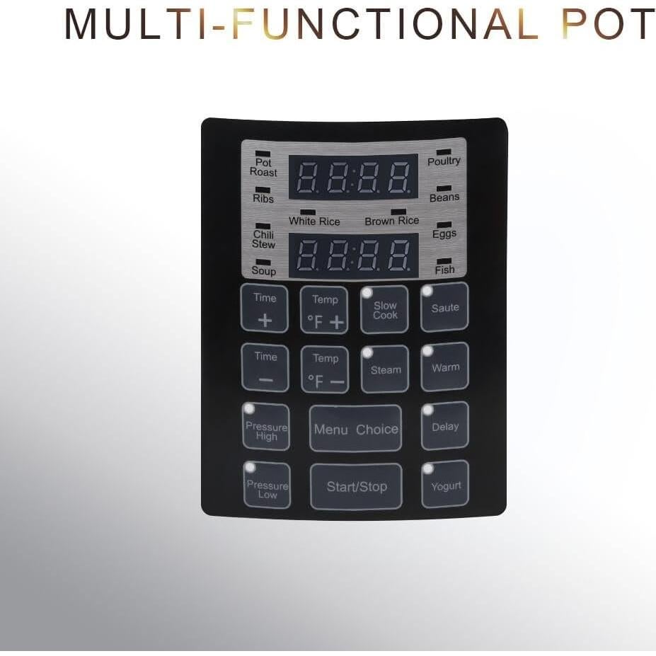 Olla a presión eléctrica prepAmeal 6QT 8 en 1 multifuncional