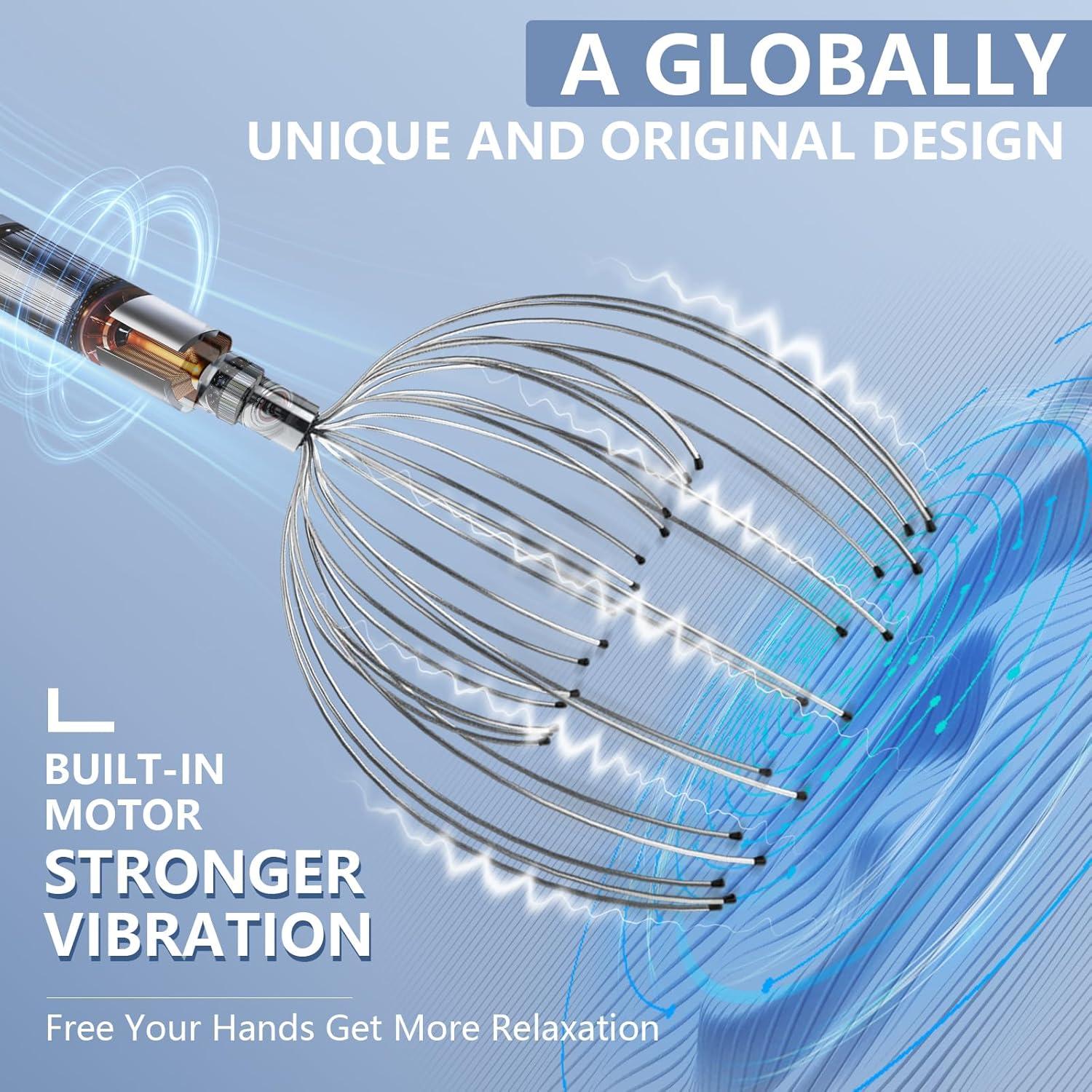 Masajeador Eléctrico de Cuero Cabelludo Winyoung - 20 Dedos Metal