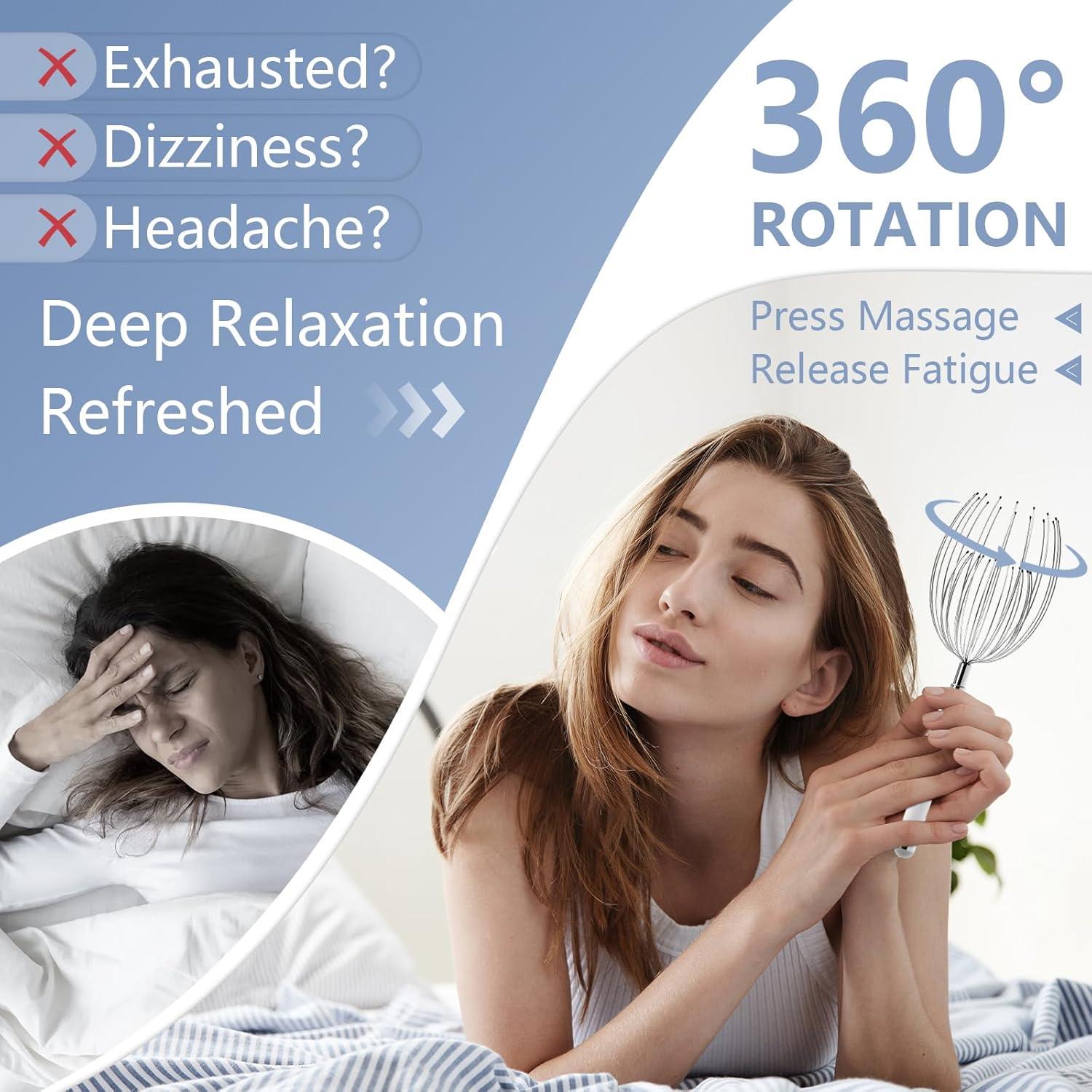 Masajeador Eléctrico de Cuero Cabelludo Winyoung - 20 Dedos Metal