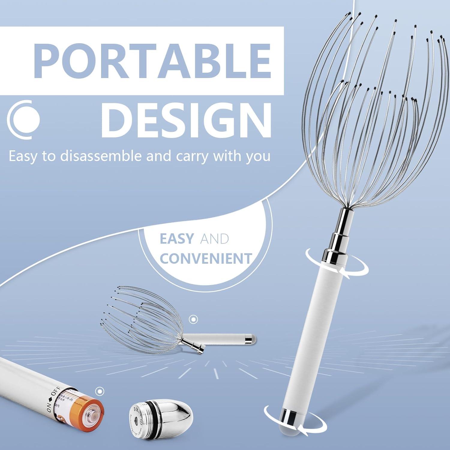 Masajeador Eléctrico de Cuero Cabelludo Winyoung - 20 Dedos Metal