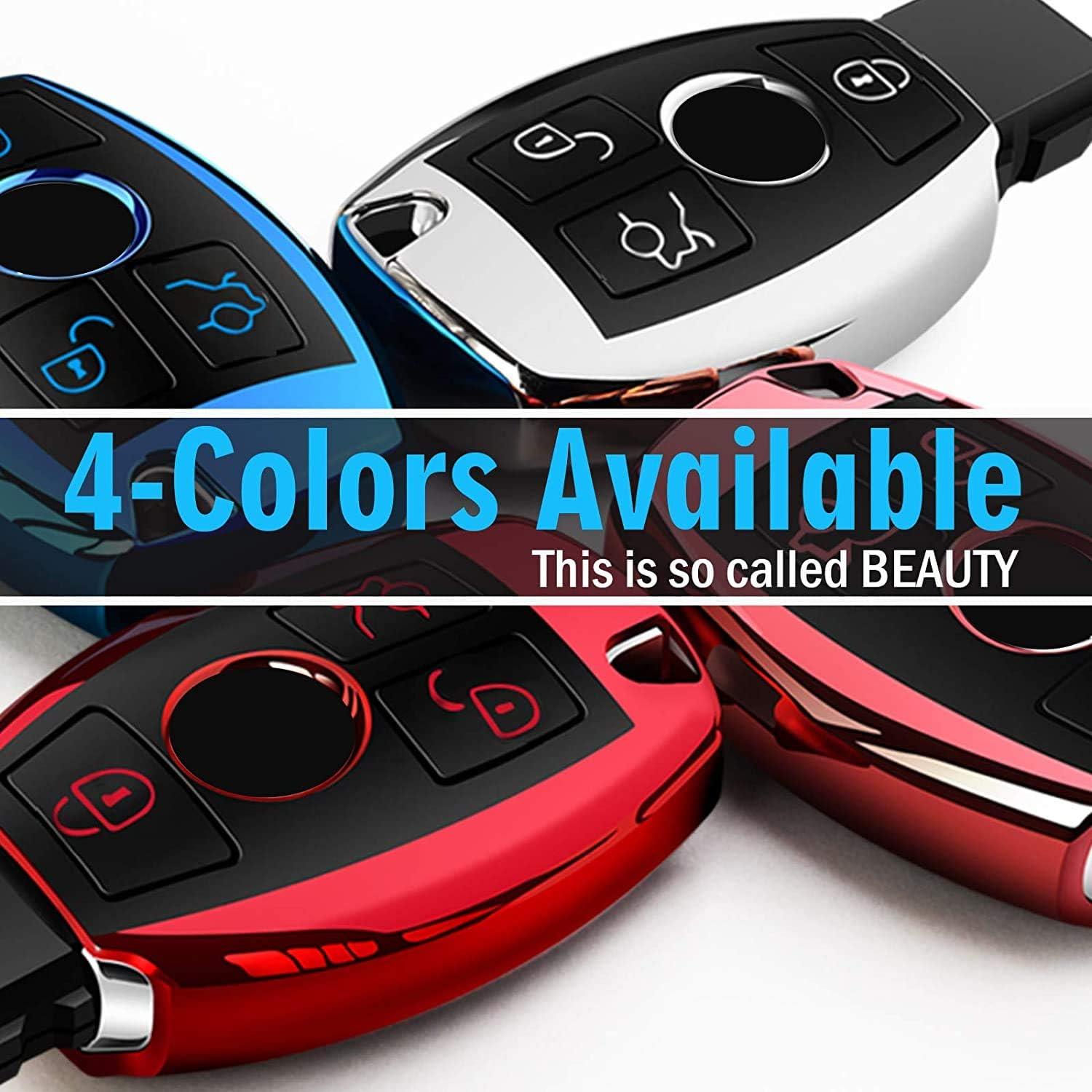 Funda de llavero TPU Tukellen para Mercedes Benz - Azul