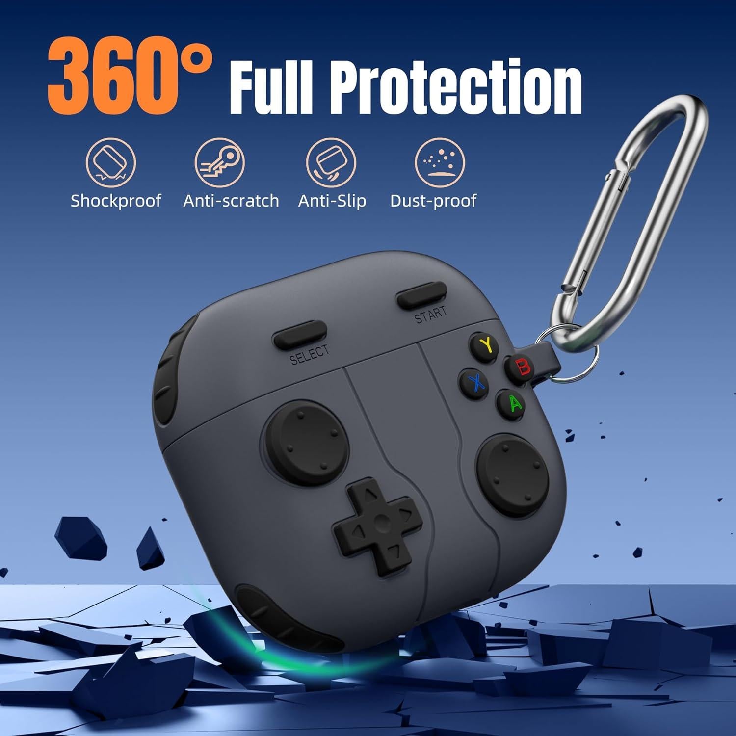 Funda de Silicona Getino para AirPods 4 2024 con Kit de Limpieza