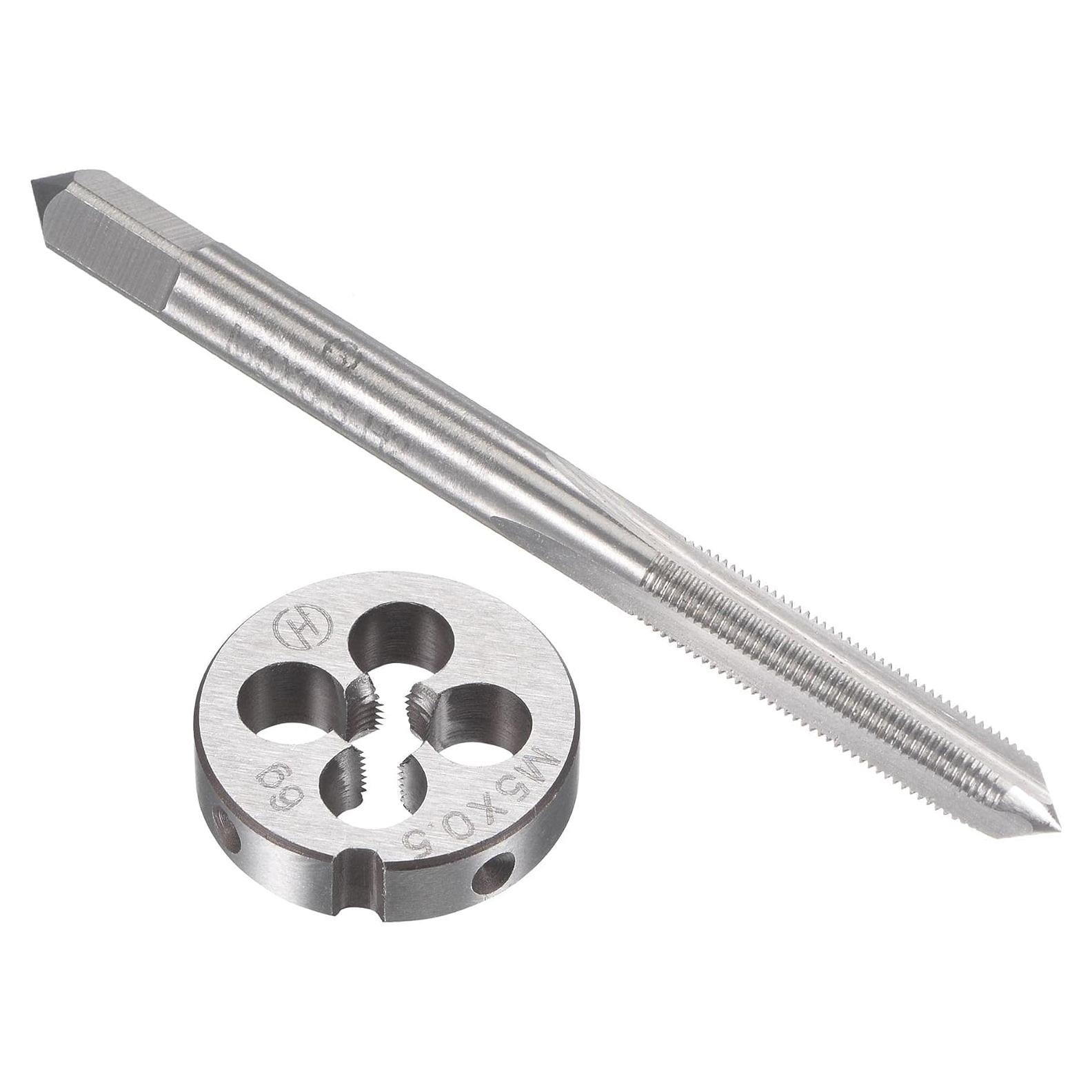 Juego de Machos y Matrices M5 x 0.5mm uxcell - HSS y Acero