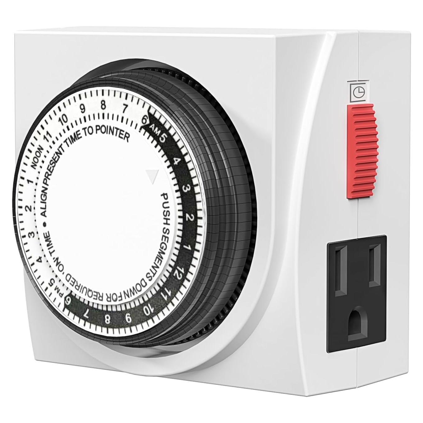 Temporizador Mecánico BN-LINK 24 Horas Doble Salida 1875W