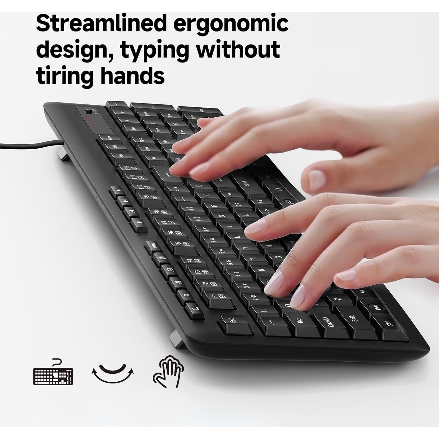 Teclado Redragon BK7366 USB Multimedia Silencioso Resistente