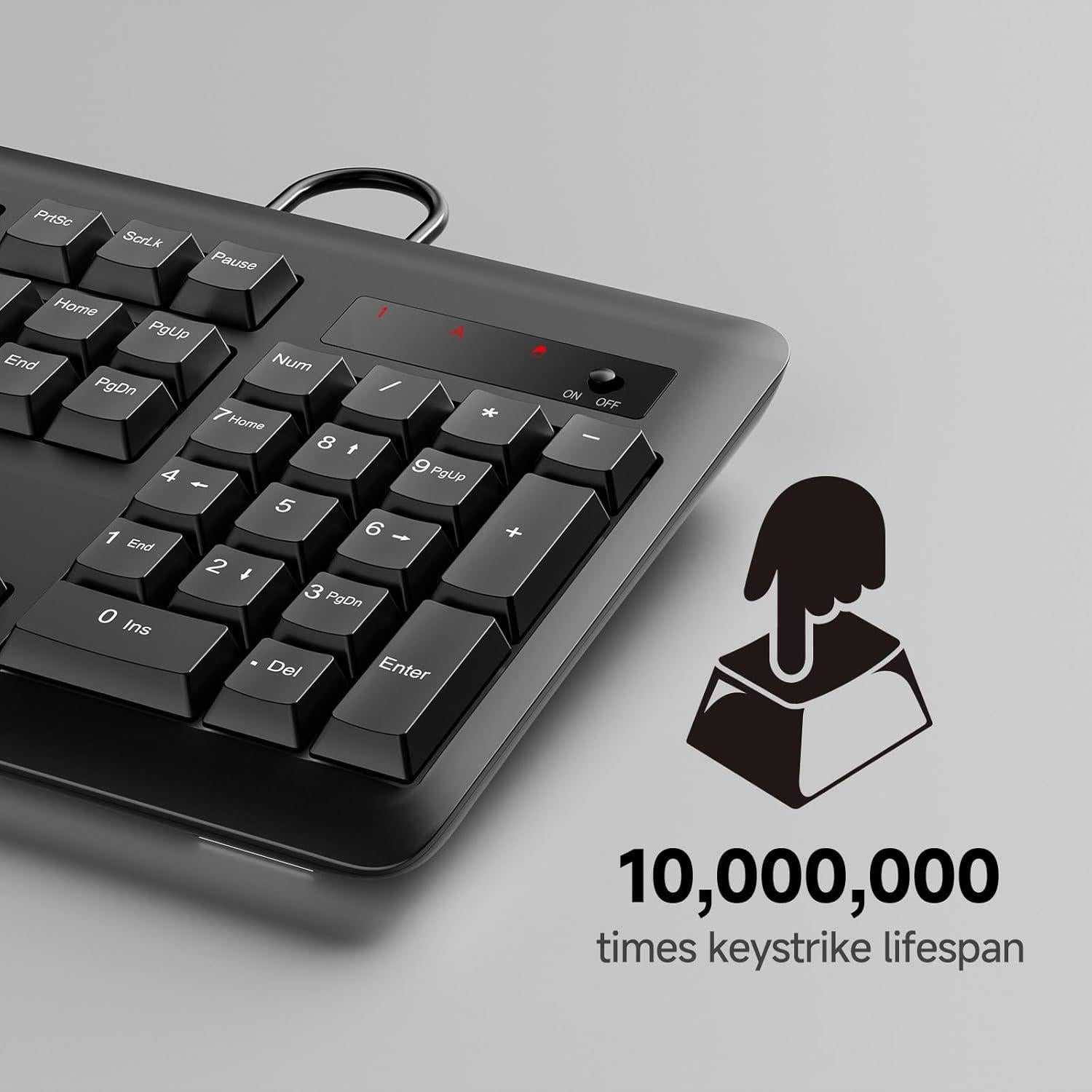 Teclado Redragon BK7366 USB Multimedia Silencioso Resistente