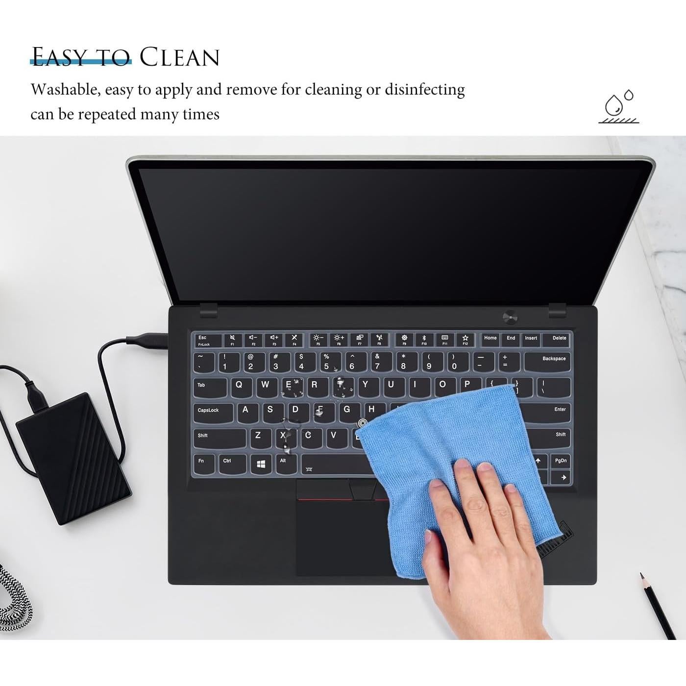 Cubierta de Teclado CASEDAO para Lenovo ThinkPad 14" Negro