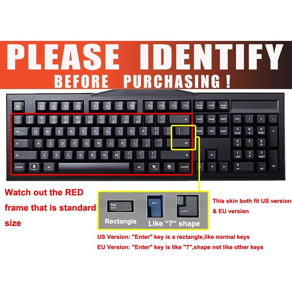 Funda de Teclado Estándar CaseBuy 104/107 Teclas Impermeable