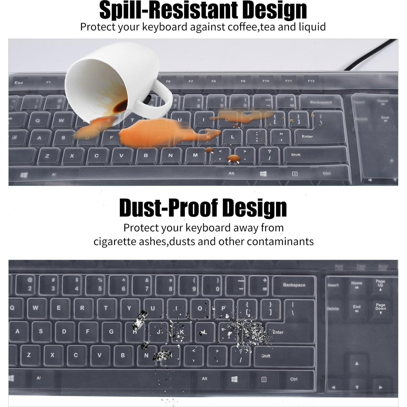 Funda de Teclado Estándar CaseBuy 104/107 Teclas Impermeable