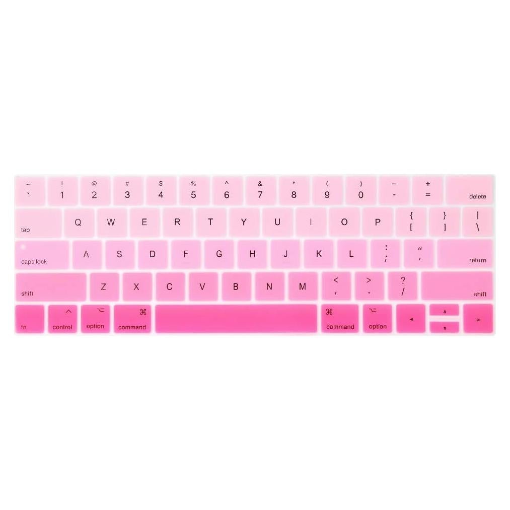 Cubierta de Teclado ProElife Rosa Ombre para MacBook Pro 13" 15"