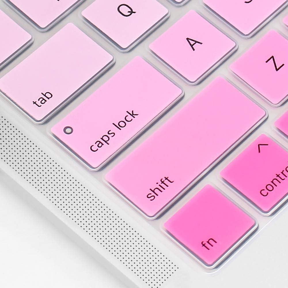 Cubierta de Teclado ProElife Rosa Ombre para MacBook Pro 13" 15"