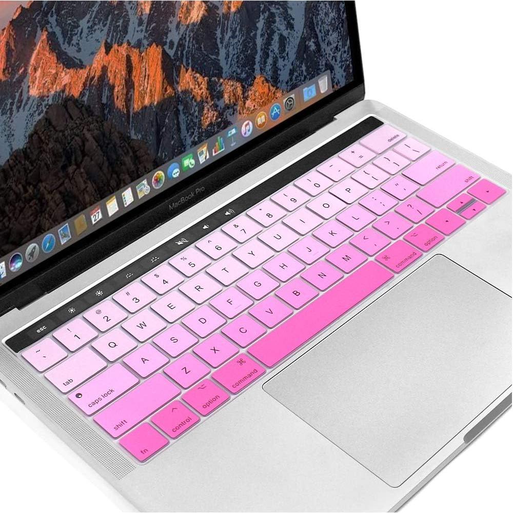 Cubierta de Teclado ProElife Rosa Ombre para MacBook Pro 13" 15"