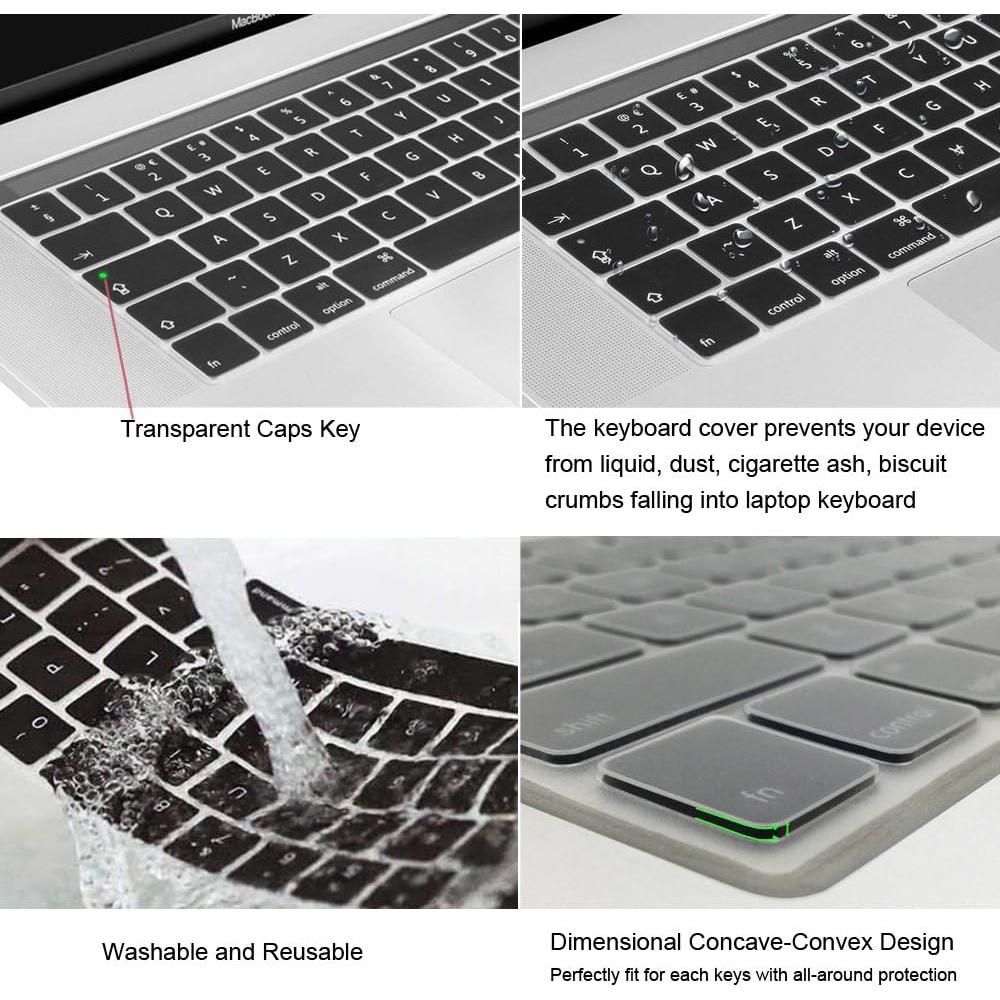 Cubierta de Teclado ProElife Rosa Ombre para MacBook Pro 13" 15"