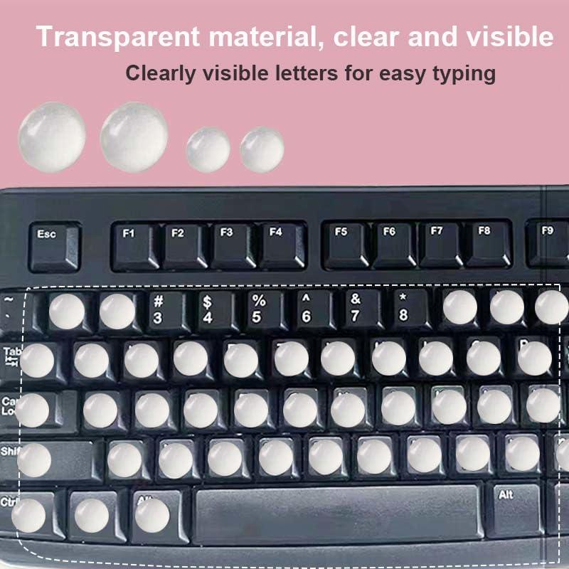 Pegatinas Transparentes para Teclado DIFENLEAF - Protección Uñas