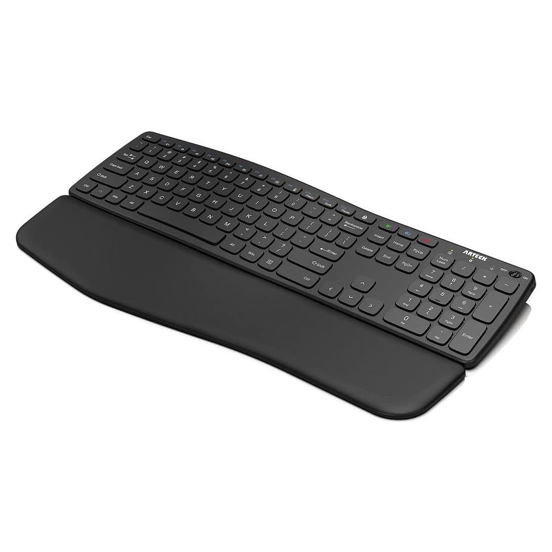 Teclado Inalámbrico Bluetooth Arteck Wave con Reposamanos
