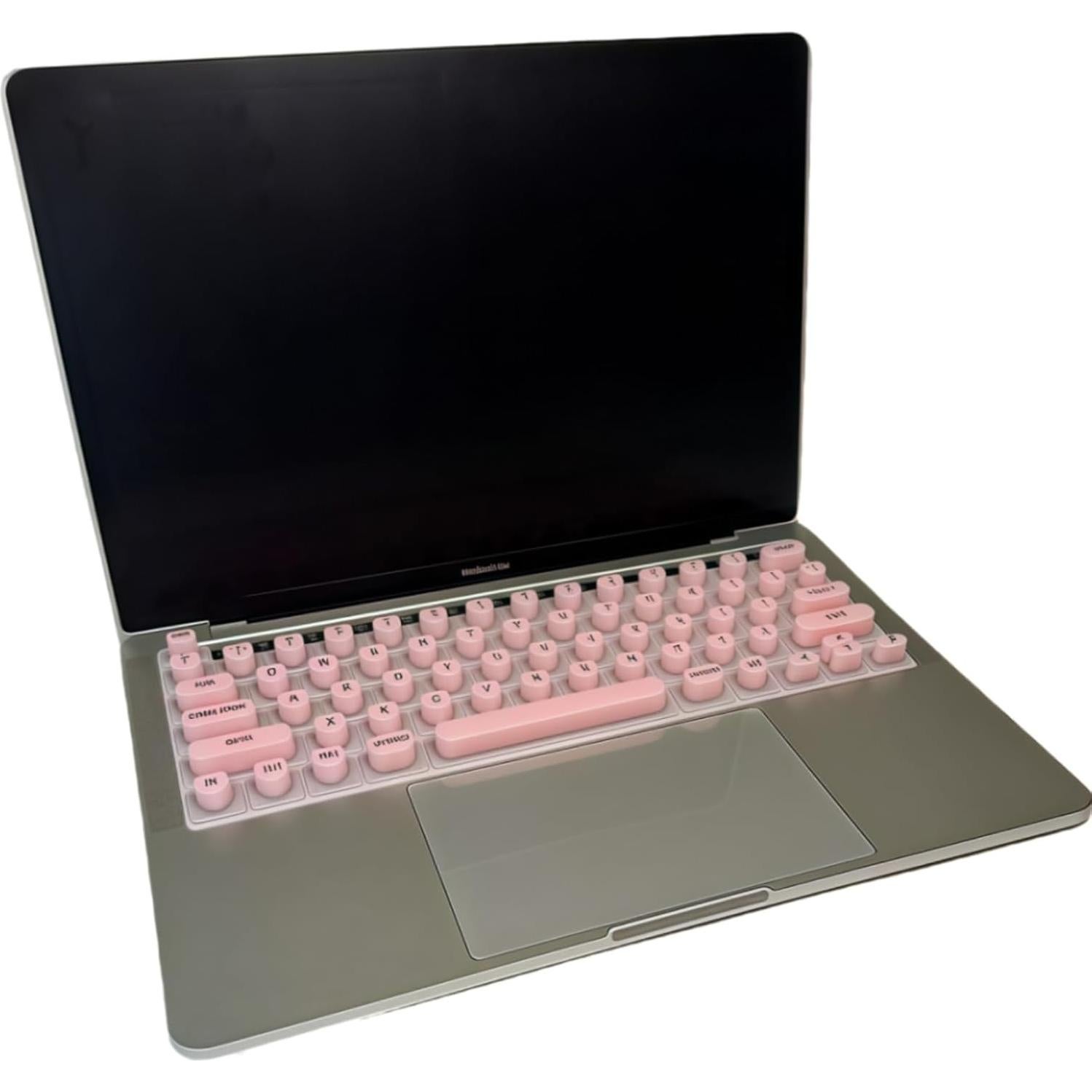 Cubierta de Teclado Silicona Verde Corazón para MacBook Pro/Air 2021-2024