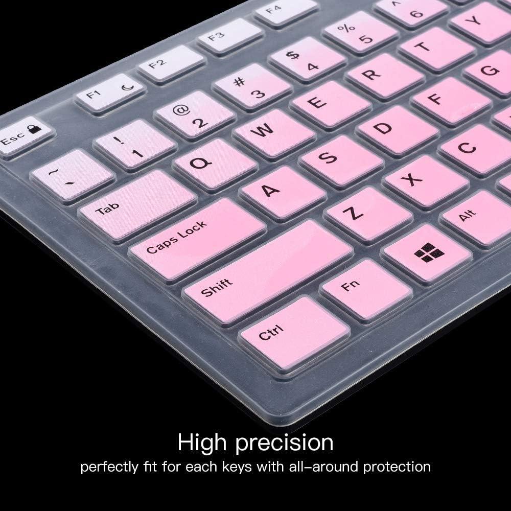 Cubierta de Teclado Silicona Rosa Ombre para Dell KB216 KM636