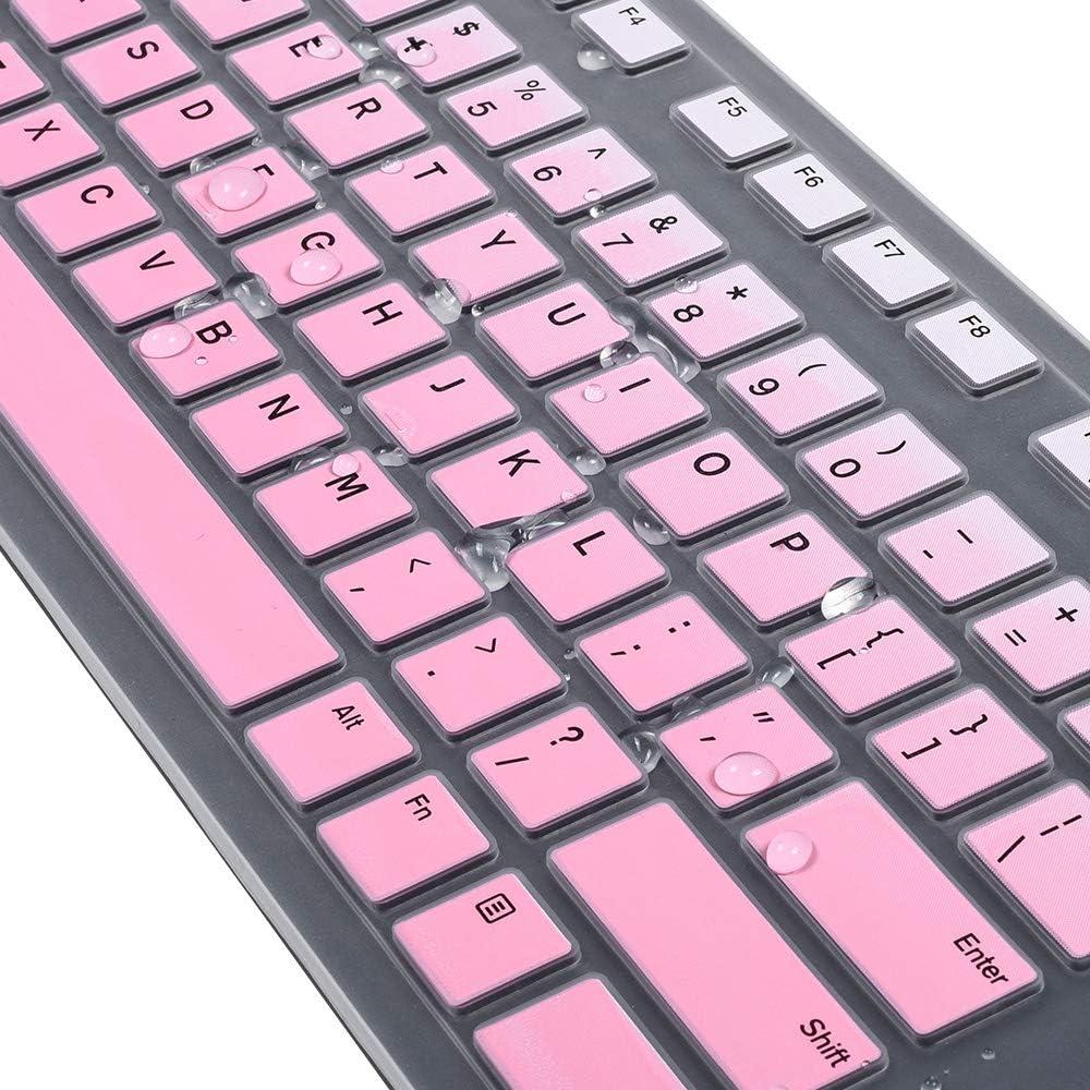 Cubierta de Teclado Silicona Rosa Ombre para Dell KB216 KM636