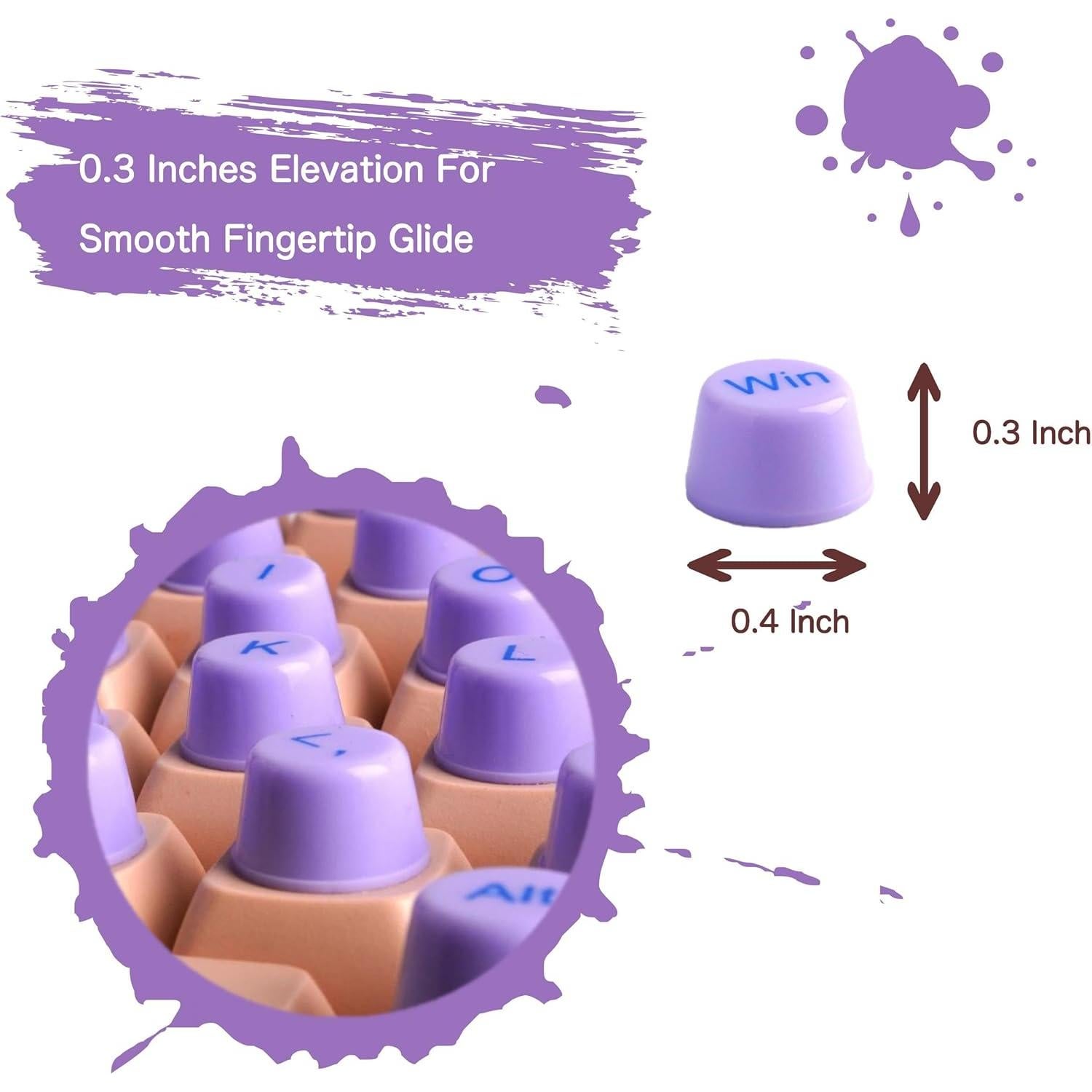 Juego de Stickers para Teclado BLEWAY - 96 Piezas Morandi