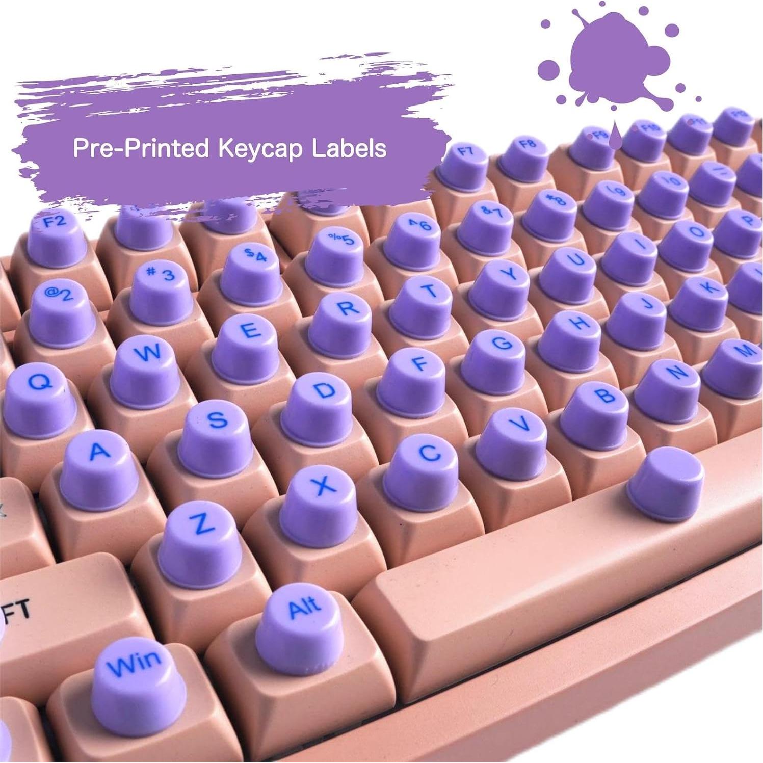 Juego de Stickers para Teclado BLEWAY - 96 Piezas Morandi