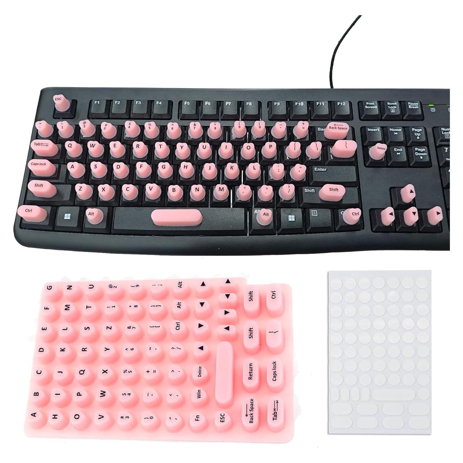Teclas Autoadhesivas para Teclado SHANPIN 70 Pcs Silicona